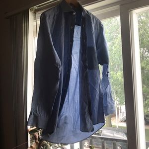 Valentino blue button down shirt